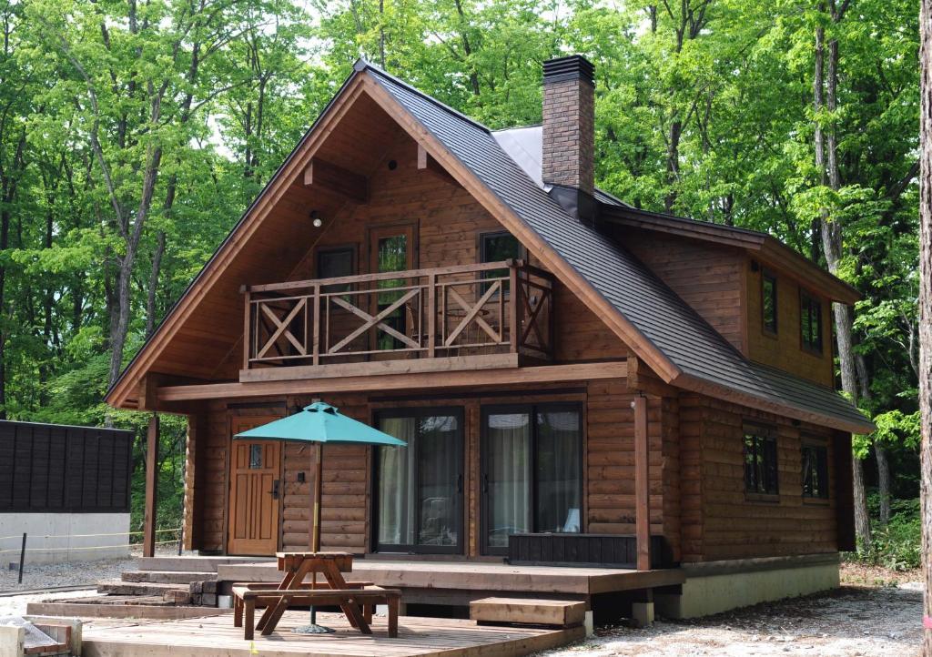 Log Cottage Epoch ฮาคุบะ ภายนอก รูปภาพ